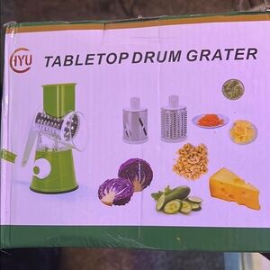 Green Tabletop Drum Grater